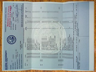 阿卡迪亚大学成绩单