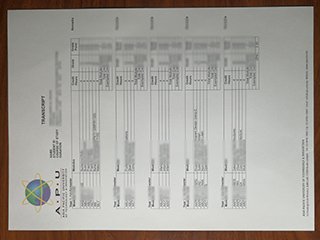 亚太科技大学成绩单