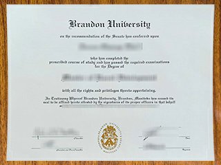 布兰登大学学位证书