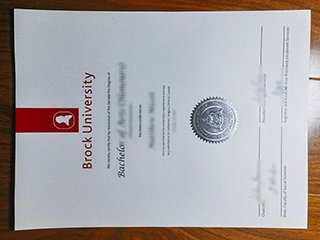 布洛克大学毕业证书