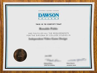 道森学院毕业证书