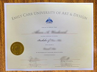 艾蜜莉卡艺术及设计大学毕业证书