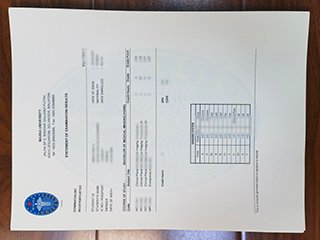 马来西亚玛莎大学成绩单