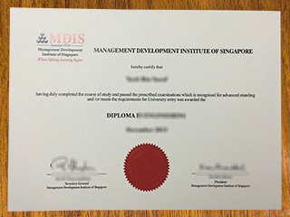新加坡管理发展学院毕业证