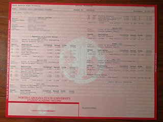 北卡罗来纳州立大学成绩单