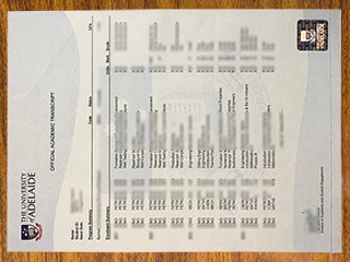 阿德莱德大学成绩单