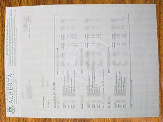 阿尔伯塔大学成绩单