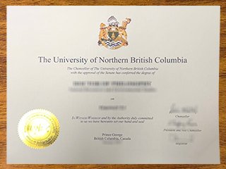 北不列颠哥伦比亚大学学位证书