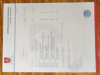 Australian Catholic University transcript