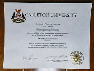卡尔顿大学本科学位证书
