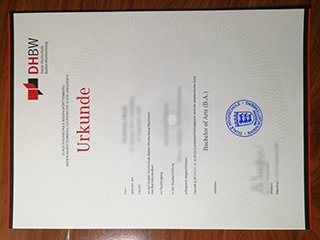 巴登符腾堡州立合作大学毕业证书