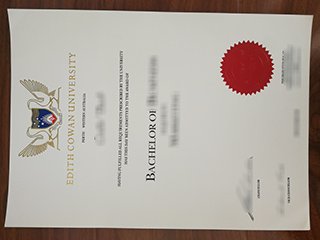 伊迪斯科文大学毕业证书