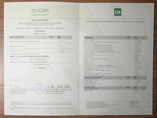 埃森经济管理应用技术大学成绩单