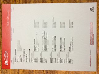 格里菲斯大学官方成绩单