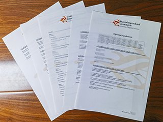 Hanze University of Applied Sciences transcript