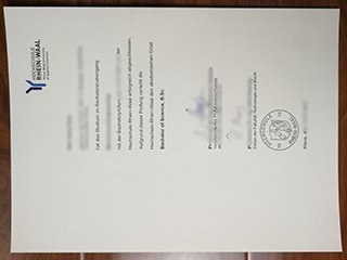 莱茵瓦尔应用科学大学毕业证书