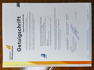 温德斯海姆应用科学大学毕业证书
