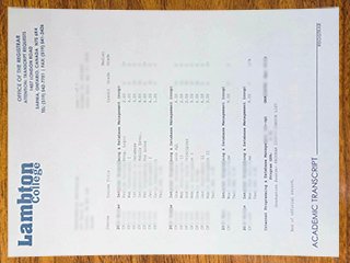Lambton College transcript