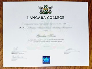 兰加拉学院毕业证书