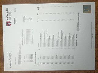 麦考瑞大学官方成绩单