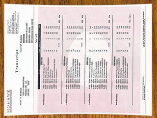 Mohawk College transcript