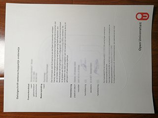 荷兰开放大学毕业证书