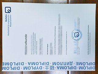 奥斯特法利亚应用科技大学毕业证书