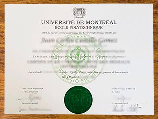 蒙特利尔大学工学院毕业证书