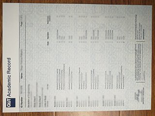 澳大利亚昆士兰科技大学成绩单