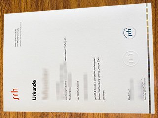 SRH远程教育学院毕业证书