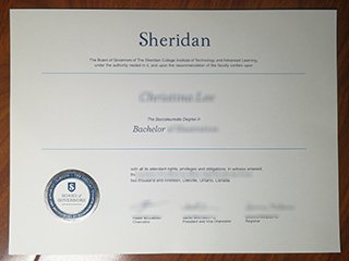 谢尔丹学院毕业证书