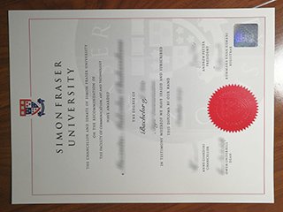 西门菲沙大学毕业证书