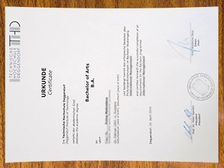 代根多夫应用技术大学毕业证书