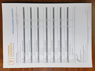 澳大利亚托伦斯大学成绩单