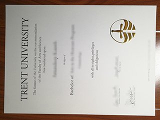 特伦特大学毕业证书