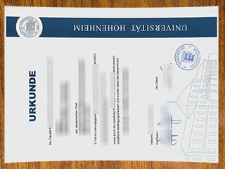 霍亨海姆大学毕业证书