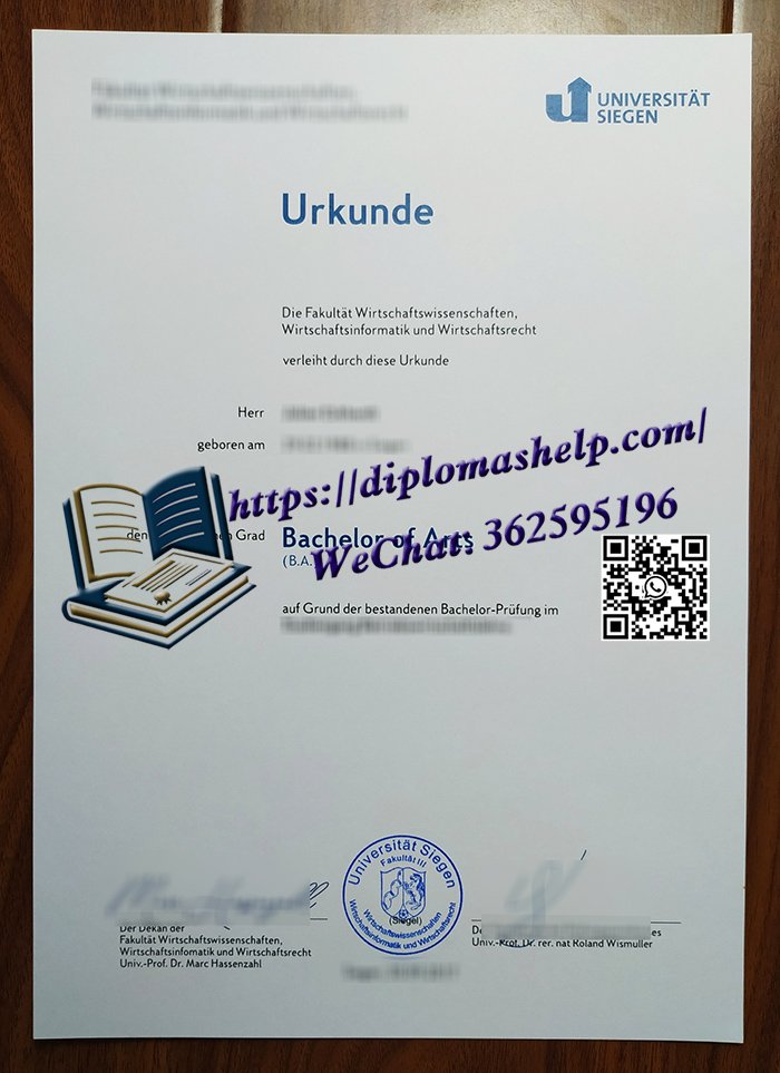 锡根大学文凭