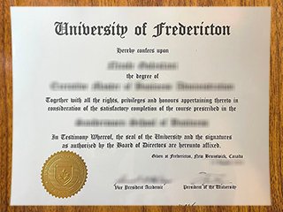 弗雷德里克顿大学毕业证书