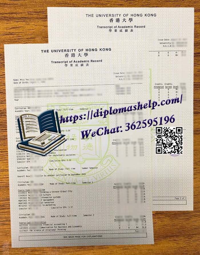 香港大學成績單