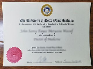 澳大利亚圣母大学毕业证书