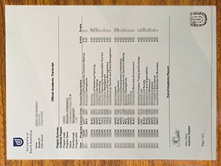 南澳大学官方成绩单