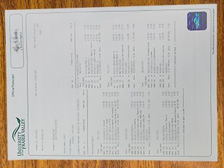 University of The Fraser Valley transcript