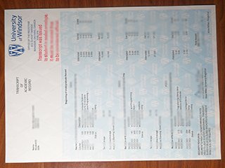 温莎大学官方成绩单