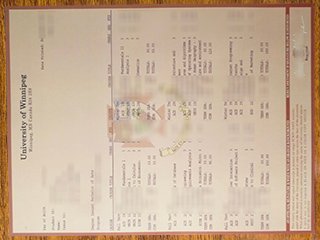 温尼伯大学官方成绩单