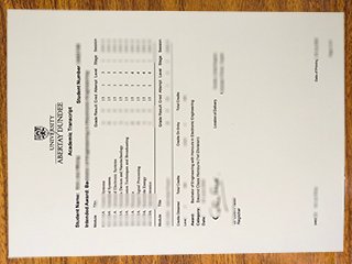 Abertay University transcript