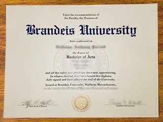 布兰迪斯大学毕业证书