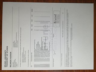 Brunel University of London transcript