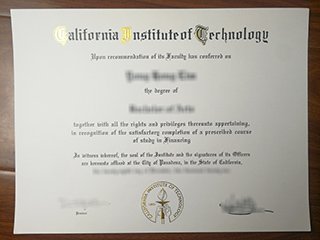 加州理工学院毕业证书