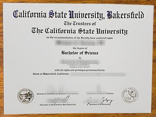 加州州立大学贝克斯菲尔德分校毕业证书