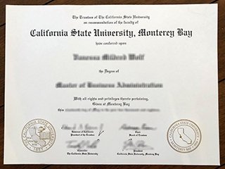 加州州立大学蒙特利湾分校毕业证书